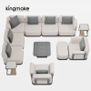 Layva Collection L-Shape Sectional Sofa Set