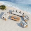High-end Teak Woven Outdoor Sofa KMD18002