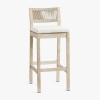 Modern Teak Woven Outdoor Bar Stool KM7507