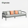 Waterproof Aluminum Rolla Collection Outdoor Sofa KM18035