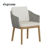 luxury teak woven luvia collection garden chair