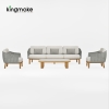 luxury teak woven luvia collection sofa