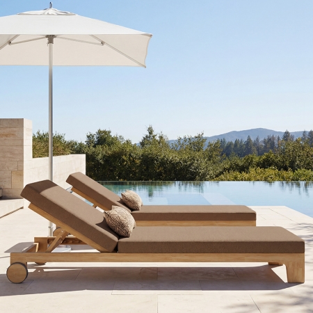 luxury teak malta collection sun lounger
