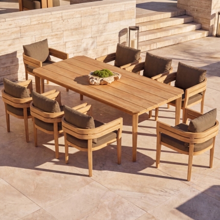 Cima Collection Teak Outdoor Dining Set 