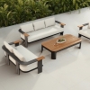Modern Aluminum Rope Woven Three Seating Sofa KMD18001