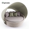 Orbit Round Outdoor Daybed with Rotatable Canopy