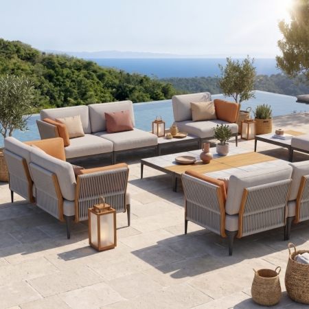 Albert Collection Modular Outdoor Lounge Sofa Set