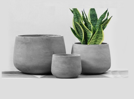 Modern GRC Round Outdoor Planter KM9002