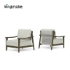 Modern Aged Teak Kael Collection Three-Seating Sofa KMD18027