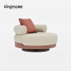 Duvo Collection Aluminum Round Swivel Sofa