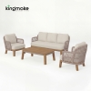 modern teak woven kordi collection sofa 
