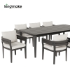 Cima Collection Modern Minimalist Aluminum Outdoor Dining Set