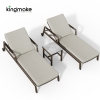 Cenxi Collection Aluminum Adjustable Outdoor Sun Lounger