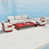 Modern Aluminum Afterglow Collection Sofa KM18013