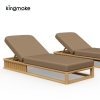 maui colletion high-end teak sun lounger