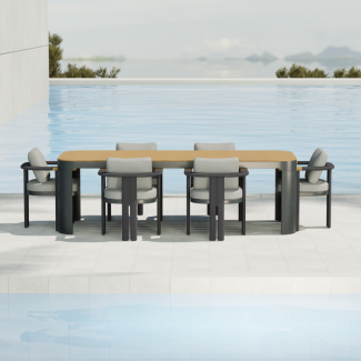 Modern Aluminum Outdoor Dining Set KMD18001