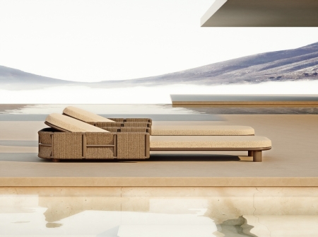 Modern Aluminum Woven Sun Lounger KMD18010