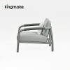 Waterproof Aluminum Rolla Collection Single Sofa KM18035