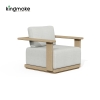 Modern Teak Outdoor Sofa KM18038