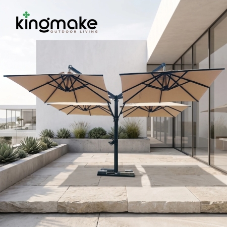 Quad-Section Canopy Patio Umbrella KMS1623-4H