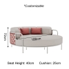 Nex Collection Aluminum Weave Round Outdoor Daybed 