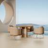 Luxury Teak Outdoor Dining Set KMD18007  