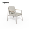 Cenxi Collection Aluminum White Outdoor Dining Set