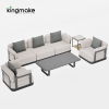Layva Collection Modern Aluminum Sofa Set