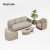 Modern Teak Woven Outdoor Sofa KMD18041