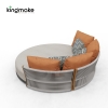 Albert Collection Rope Weave Aluminum Outdoor Daybed