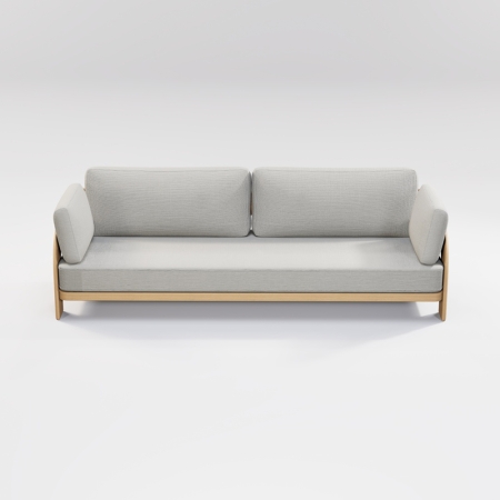 Luxury Teak Outdoor Two Seaters Sofa KMD18016