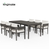 Cima Collection Modern Minimalist Aluminum Outdoor Dining Set