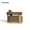 Modern Teak Wood Curved Outdoor Sofa Set – Mali Collection