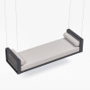 Modern Aluminum Hand-woven 2-Seater Swing Chair KM6707