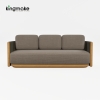 Modern Teak Woven Outdoor Sofa KMD18041