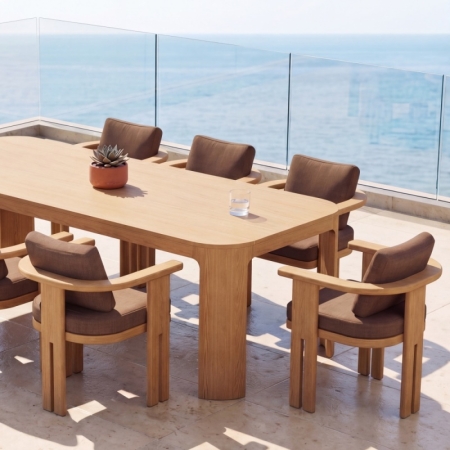 kinglife colletion luxury teak dining set