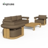 Modern Teak Wood Curved Outdoor Sofa Set – Mali Collection