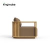 maui colletion high-end teak single sofa 