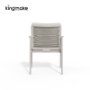 Cenxi Collection Aluminum White Outdoor Dining Set