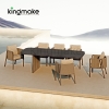 Modern Aluminum Woven Dining Set KMD18010