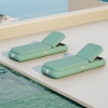 Lake Green Fabric Single Sun Lounger KMD18008