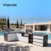 Modern Aluminum L-Shaped Outdoor Kitchen