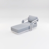 Modern Aluminum Pipeline Collection Sun Lounger KM18015