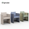 Laguna Collection Aluminum Outdoor Chair with Hand-Woven Rope
