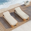 High-end Teak Woven Sun Loungers KMD18002