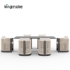 Laguna Collection Aluminum Outdoor Dining Set With Hand-Woven Rope