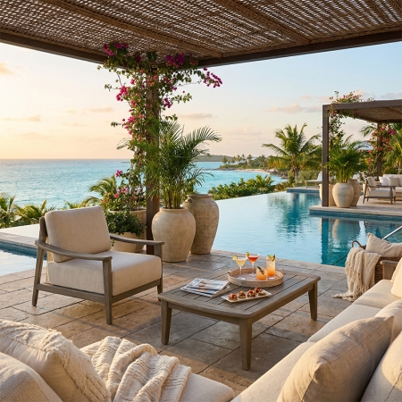 Modern Aged Teak Kael Collection Single Sofa KMD18027