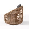 Modern Aluminum Rattan Woven Outdoor Chair KMD3133