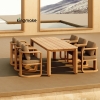Luxury Solid Teak Outdoor Dining Set KMD18009