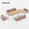 Nex Collection Aluminum Weave Outdoor Dining Set